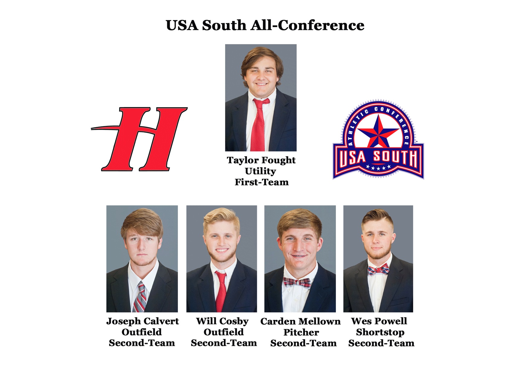 Five Hawks earn All-Conference baseball honors