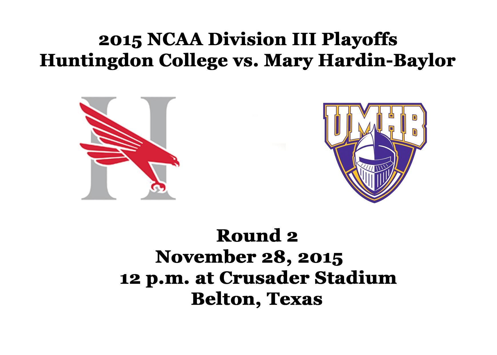 2015 NCAA Second Round Playoff Information