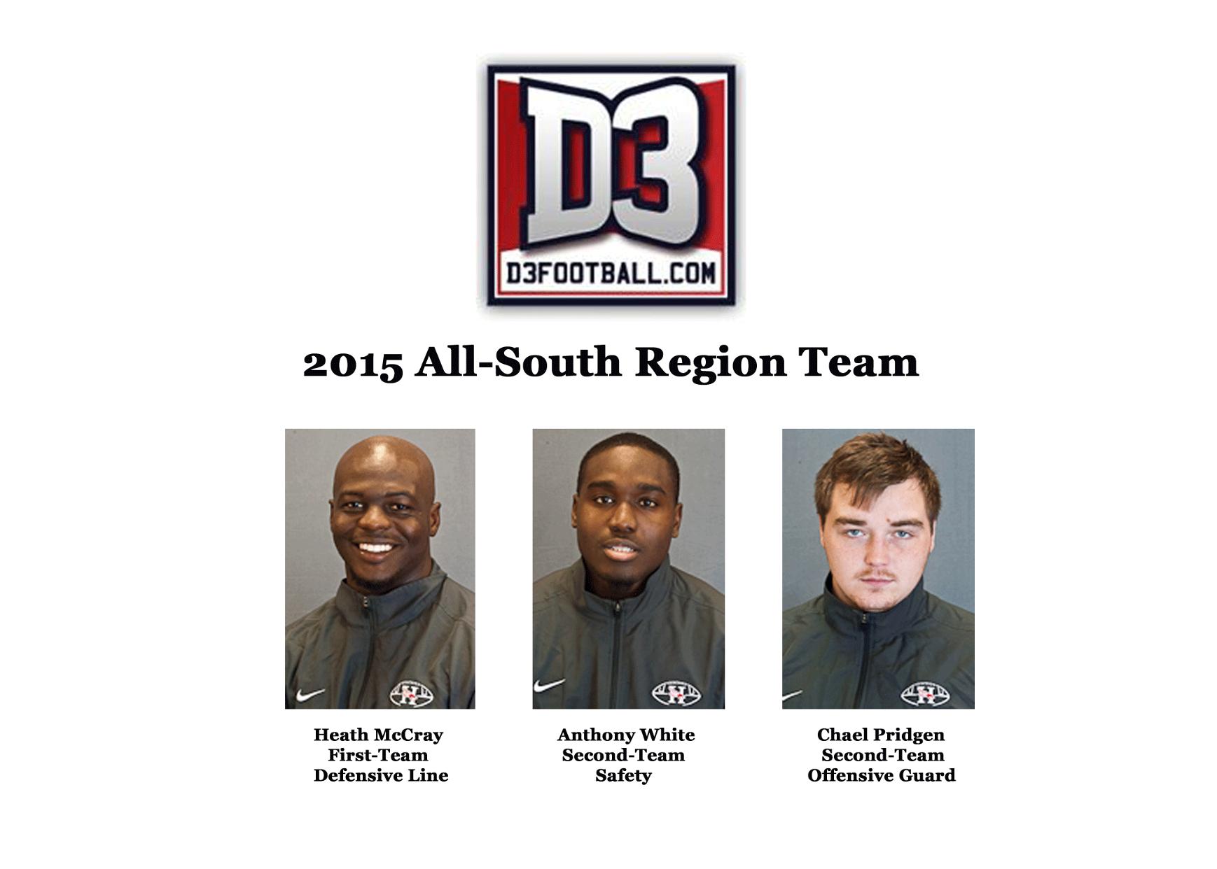 McCray, White and Pridgen named All-Region