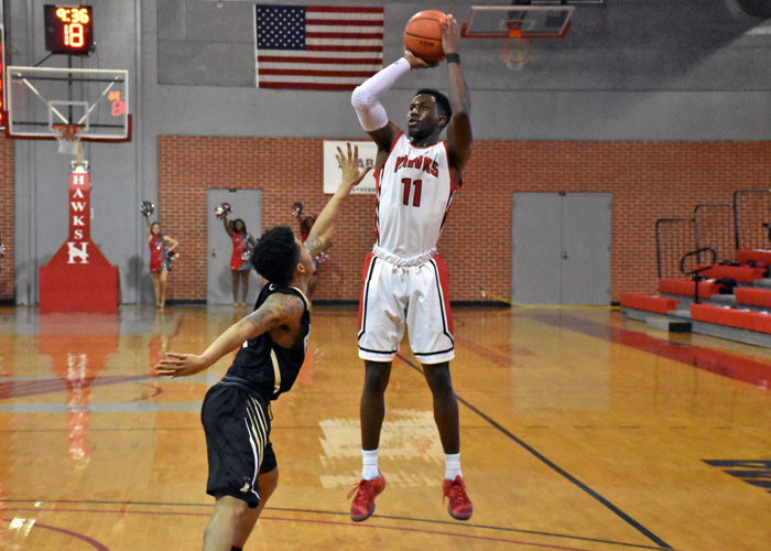 Senior Andre Ashley scored 22 points and pulled down seven rebounds in Saturday's 69-67 double overtime loss to Ferrum. (Photo by Wesley Lyle)