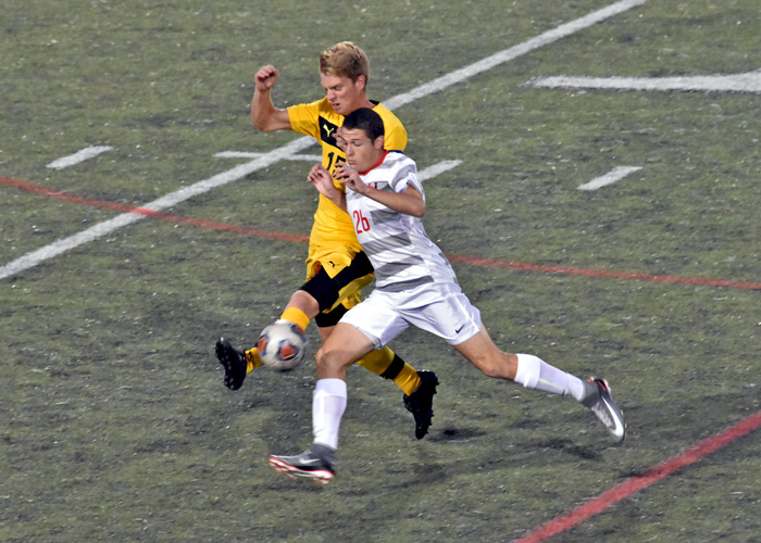 Hunter Hall had one goal in Huntingdon's 3-1 loss to Maryville on Sunday.
