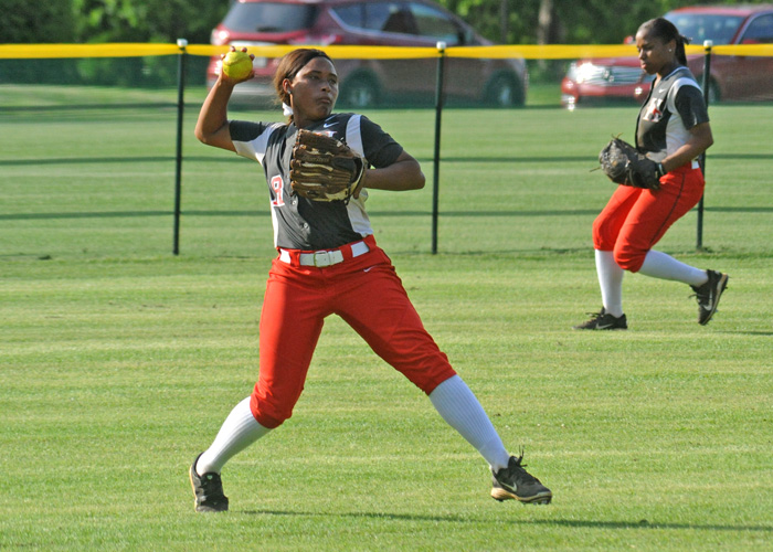 Senior Ashley Johnson was 2-for-3 in Saturday's loss to William Peace in the USA South Athletic Conference Tournament. (Photo by Wesley Lyle)