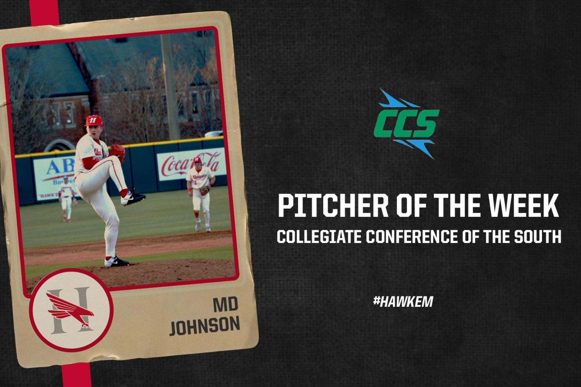 Johnson Named CCS Pitcher Of The Week