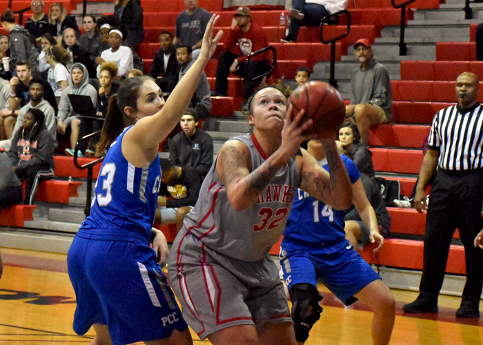 Juliette Harp turned in her 20th double-double of the season with 14 points and 14 rebounds in Wednesday's win over LaGrange.