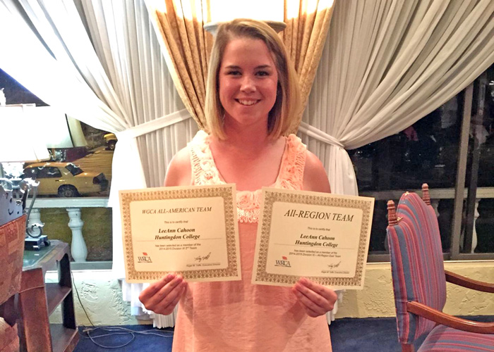 Cahoon earns WGCA All-American and All-Region honors