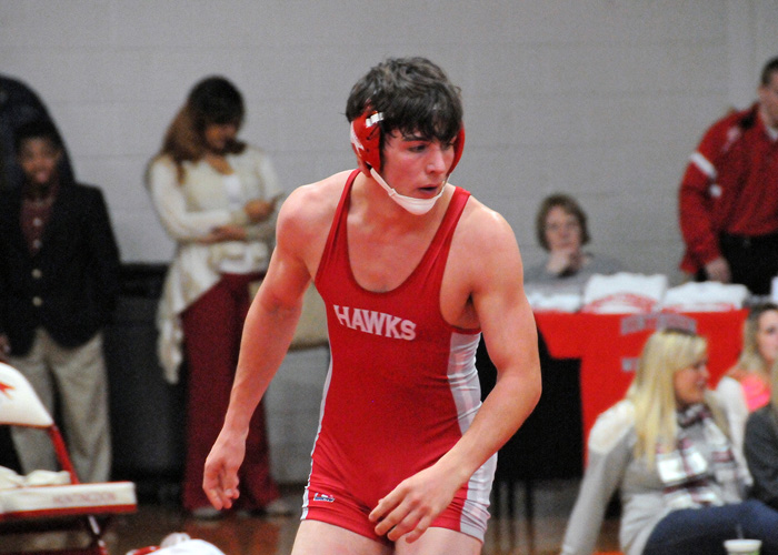 Freshman Mason Baldwin earned the first NCAA-era individual win for the first-year wrestling team. Baldwin defeated Washington and Lee's Marshall Olszewski 8-1 in the 157-pound weight class on Sunday.